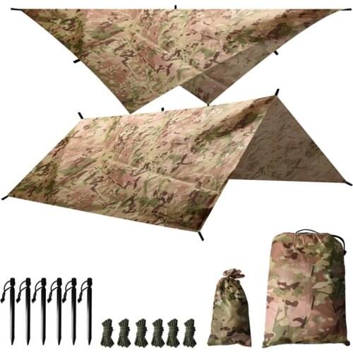 Waterproof Sunshade Camping Tent Outdoor Awning Canopy Hiking Sun Shelter Outdoor Rest Tarp Awning Accessories Kit