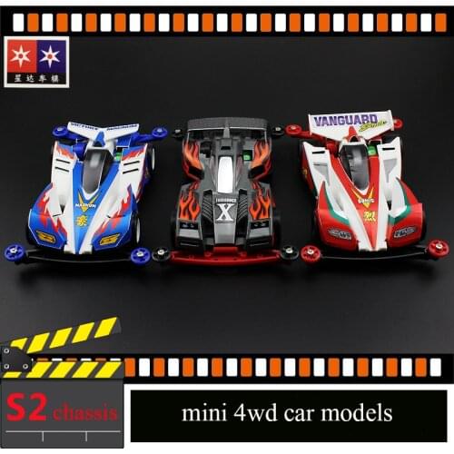 XINGDA Mini 4WD Car Model S2 Chassis TRIDAGGERX/Victory MAGNUM/Vanguard SONIC Assembled Car