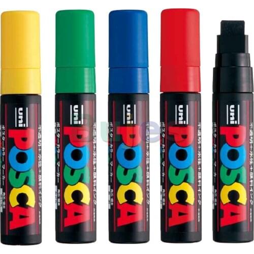 Japan UNI POSCA Acrylic Graffiti Marker, Fadeless, PC-17K Pop Poster Advertising Pen, 15mm, Single Posca Markers
