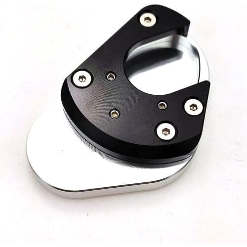 Motorcycle Modification Parts CNC Kickstand Side Stand Plate Pad Enlarge Extension For KAWASAKI KLE 650 Versys 2007-2020 19 18