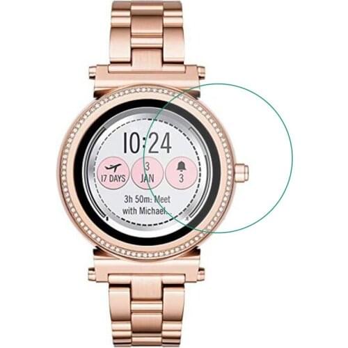 Tempered Glass Protective Film Guard For Michael Kors Access Sofie Watch Smartwatch Display Screen Protector Cover Protection