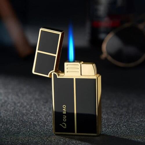 Gas Sound Buane Refill Windproof Cigarette Cigar Lighter for Smoking Men Metal Portable Cool Torch Turbo Jet Encendedores Gifts