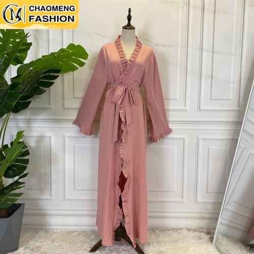 Middle East Femme Arabic Hijab Muslim For Women Maxi Dress Kaftan Turkey Dubai Abaya Modest Robe Casual Top Islam Clothing