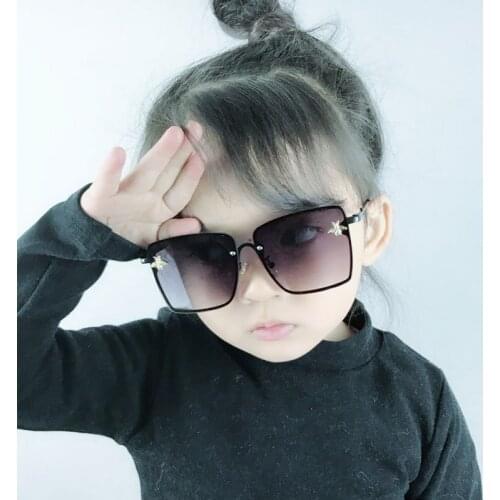 2021 Oversize Square Kids Sunglasses Celebrity Sun Glasses Boys Girys Superstar Luxury Brand Designer Female UV400