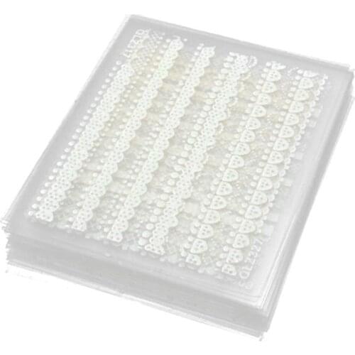 30PCS French Style Lace Nail Art Tips Stickers Decals Decoration Adhesive Fingernails DIY Beauty Manicure D40