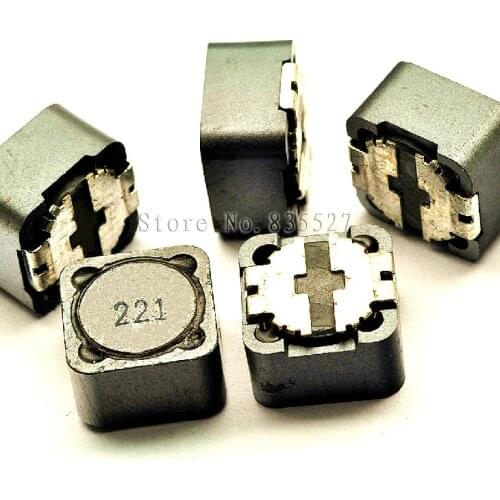 50PCS/LOT Shielded inductor 12 * 12 * 7 220UH SMD power inductors printing 221 CD127