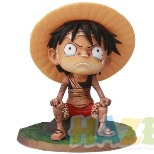 Anime ONE PIECE Monkey D. Luffy Childhood PVC Figure Model Toy No Box Decora