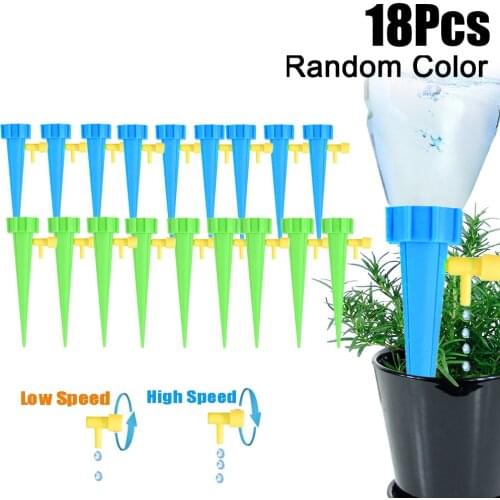 Automatic Drip Irrigation Tool 3/6/12/18PCS Spike Automatic Plant Garden Flower Watering Kit Adjustable Water Self-Water Device