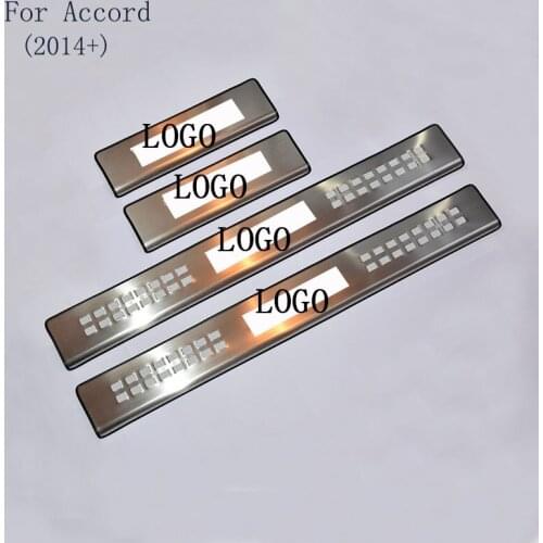 Car Styling FIT for HONDA Accord 2014 -2018 Door Sill Scuff Pedal Door Step Welcome Pedal Automobile Accessories