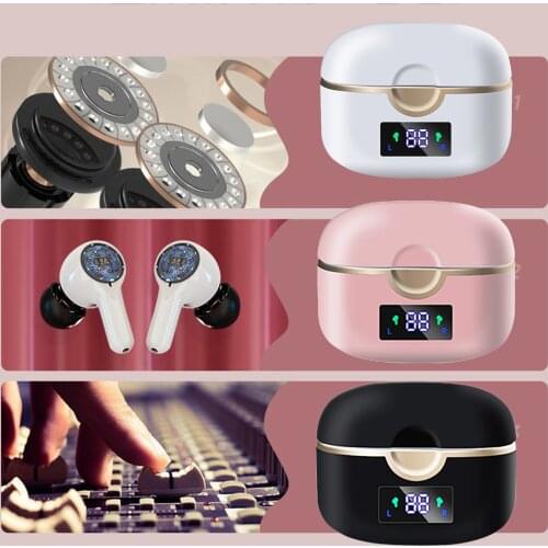 Bluetooth 5.0 TWS Wireless Earbuds in-Ear Headset Premium Sound Deep Bass