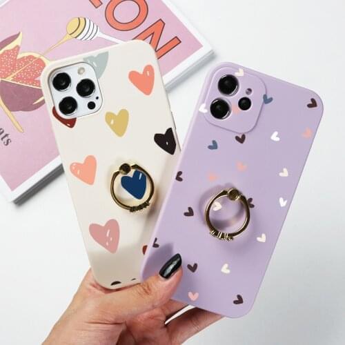 Cute Flower Ring Holder Case For Huawei Honor Y9 Prime 2019 10i 8X 20 10 10X 9 Lite Mate 20 Lite Pro Y7 Y6 2019 Y6P Stand Covers