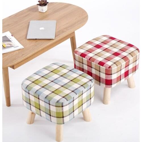 Sofa stool change wood fitting room wear shoe bench ottoman Minimalist Modern pedicure stool