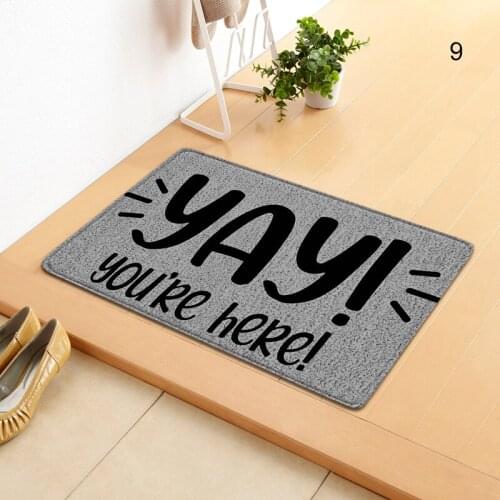 New Hot Letter Printed Doormat Multi-Purpose Absorbent Non-Slip Blanket Front Door Decoration for Kitchen Bedroom Bathroom