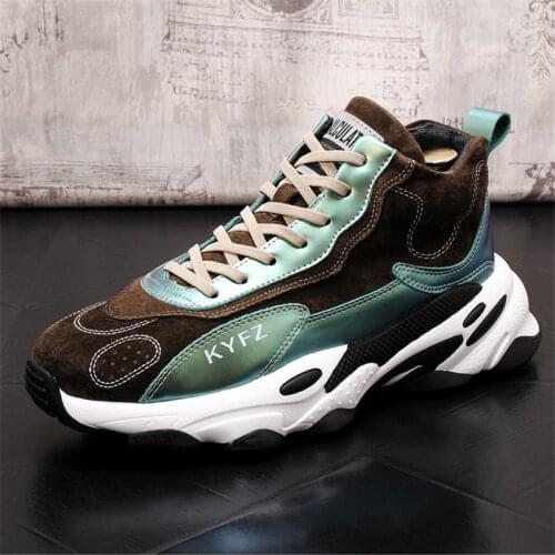 Genuine Leather Shoes for Men 2021 Fashionable Sports Shoes Male Sneakers 7#20/10e50