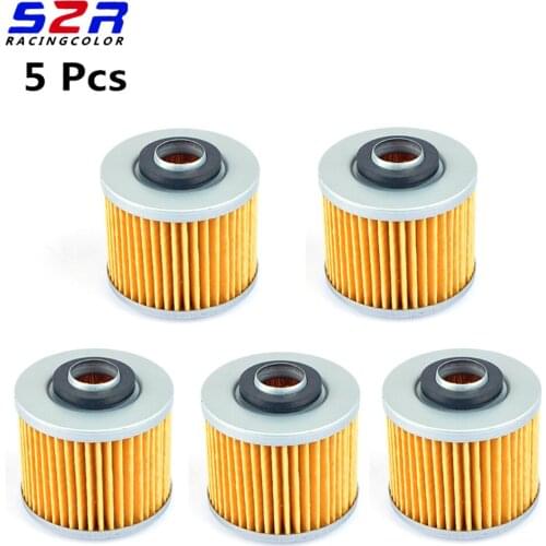 5 PCS For YAMAHA Oil Filter XV250 XV125 Virago XV400 XVS400 XVS650 V STAR XV535 SR250 SR400 SR500 SRX400 SRX600 SRX250 SR600