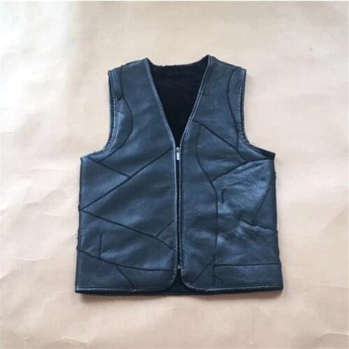 2020 Winter Middle-aged Elderly Sheep Shearing Sleeveless Fur Coat Double-faced Fur Vest Men Women Leather Wool Liner Warm Vest