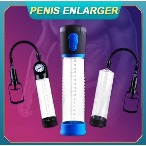 SWT Penis Pump Dick Enlargement Penis Extender Male Masturbator Sex Shop Penile Enlarger Vacuum Pump Sex Toy For Men Adult Toy