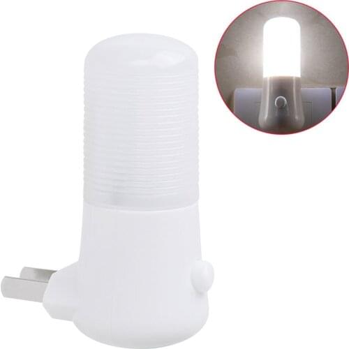 6 LED Night Light Bedside Energy Saving Lamp Wall-mounted Socket Lamp US Plug Childrens Bedroom Wall Lamp Home Decoration Lamp