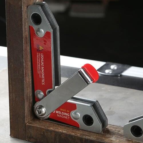 NEW WM7-M Magnetic Holder Strong Welding Permanent NdFeB Magnets Locator Suction Power 35KG Corner Clamp Weld Holders Fixture