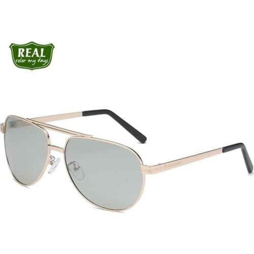 Polarized Photochromic UV400 Outdoor Metal Sunglasses For Men Polarized Day Night Driving Glasses