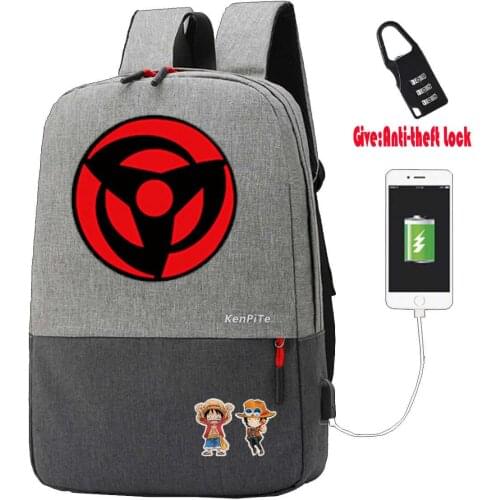 Anime Haikyuu Karasuno Anti-theft USB Charging Backpack Men Women Laptop Travel Shoulder Bag Work Casual Bags student bookbag