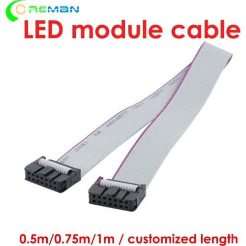 Led sign led display led module cable 16pin flat cable ribbon cable between module to module, led module to led controller