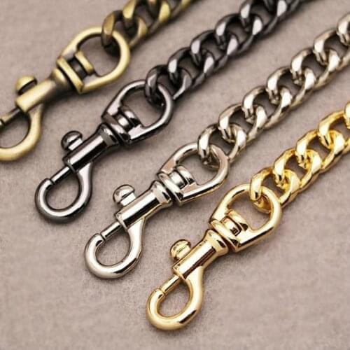 [Telastar] 120cm Metal Chain Purse Chain Crossbody Bag Strap Handbag Metal Clasp Chain Replacement Gold Silver Brozen