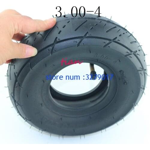 High Quality Tyre 3.00-4 Inner Tube Out Tire for Knobby Scooter Go Kart Electric Scooter Highway Tire 300-4 Tyre