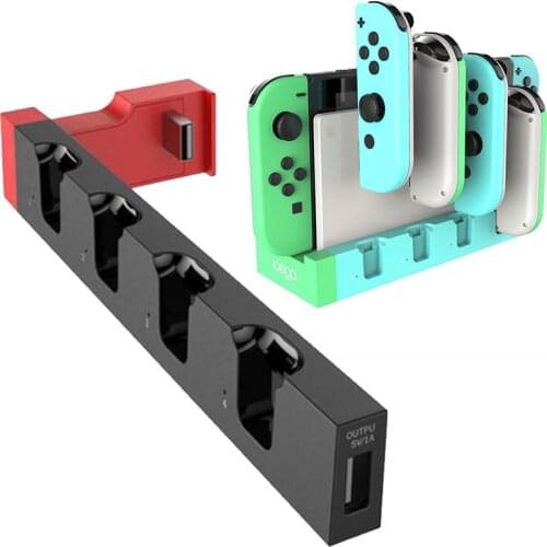 NS Switch Joy Con Controller Charger Dock Station Stand Holder For Nintendo Switch Joy-Con Game Charging Base Accessories