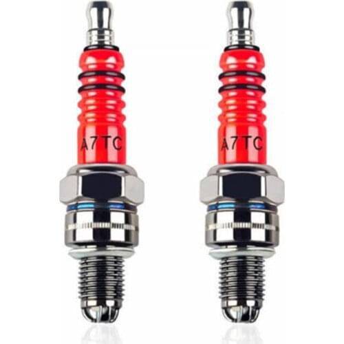 1pc Spark Plug CR7HSA ATRTC High Performance 3-Electrode For GY6 50cc-150cc Scooter Motorcycle 10mm Spark Plug
