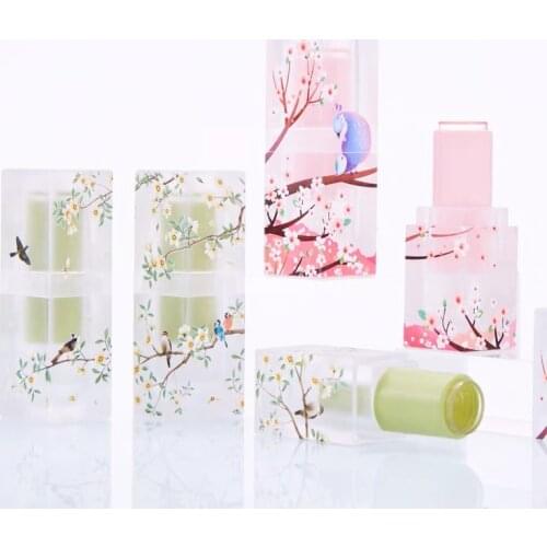 10/30/50pcs 12.1mm Small Fresh Square Lipstick Tube Empty Lip Balm Container Lip Tubes DIY With Sample Pack Bottle Makeup Tool