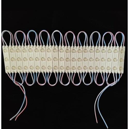 New Arrival 5050 SMD 3LEDS RGB/white/warm white/red/green Injection LED Modules Black Shell DC 12V Waterproof Advertising Light