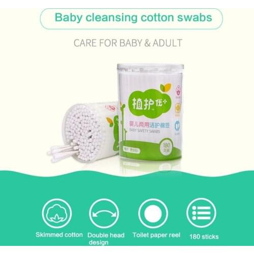 180Pcs Double Tipped Cotton Swabs with Paper Handle Cotton Buds Applicator Ear Wax Removal Dust Dirt Cleaning Sticks for Adult K