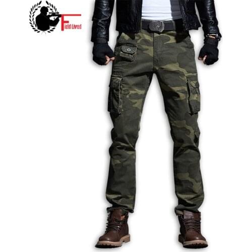 2020 Cotton Army Urban Clothing Camouflage Men Military Style Pocket Tactical Cargo Pants Long Length Male Combat Camo Trousers