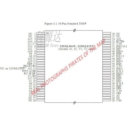5pcs/lot S29GL064N90TFA02 TSOP56 S29GL064N90TFA020 In Stock
