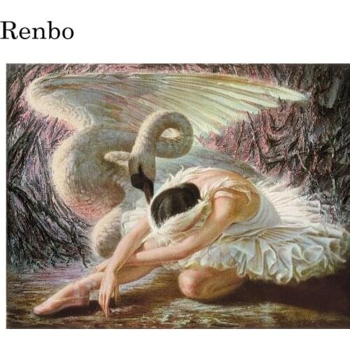 5D Diy Diamond Painting Full Square Ballet dancer girl swan diamond Embroidery Sale Mosaic diamond Picture Of Rhinestone decor