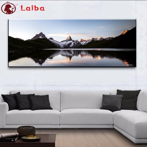 Diamond Painting Snow mountain sunset natural scenery large size Hot selling home art cross stitch diamond embroidery mosaic