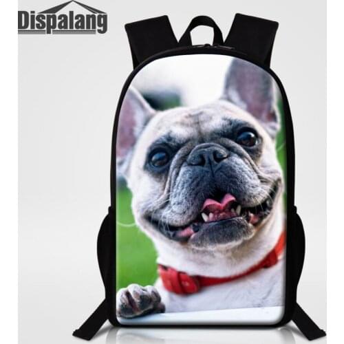 Dispalang Cute Pet Dog Pring Children School Bag Men Women School Backpack Zipper Backpack For Kids Girls Boys Shoulder Book Bag