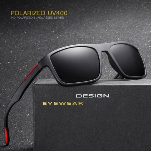 FEISHINI Rectangle High Quality Sunglasses Women Vintage Light Plastic Titanium Sports Sunglasses Polarized Men UV Protection