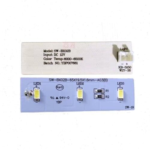 Efrigerator LED Bar Replacement LED Light Strip DC 12V for Electrolux Refrigerator ZBE2350HCA SW-BX02B Repair Parts