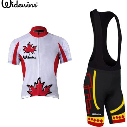 Canada team Cycling Jersey Cycling clothing Breathable Mountain Bike Clothes /Summer White Quick Dry Bicycle Sportswear 5016