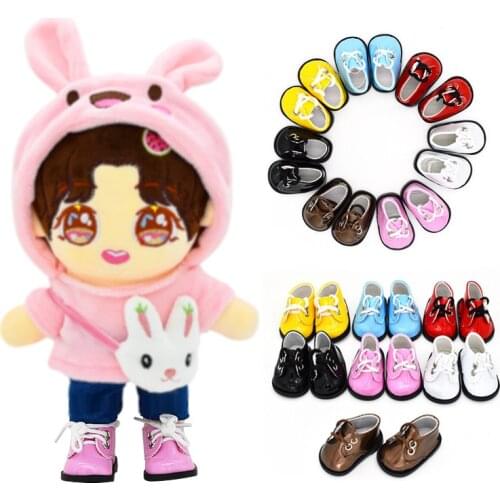 5Cm Doll Leather PU Shoes For 14.5 Inch Nancy American Doll&BJD EXO Doll&32-34Cm Paola Reina Doll Our Generation Girl`s Toy DIY