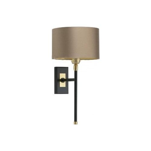 Brushed Brown Cylindrical Lampshade for Bedroom Bedside Study Post-modern Wall Mount E27 LED Metal Base Wall Sconce wall light