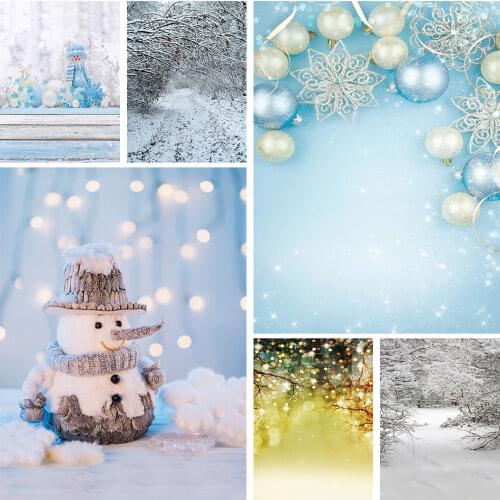 Ball Ribbon Glitter Flare Photographic Backdrop Vinyl Cloth Background for Baby Children Christmas Party Photocall Photo Studio