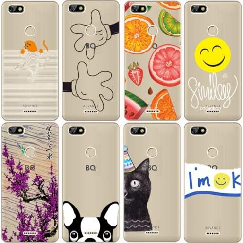 For BQ 5500L ADVANCE Shockproof Silicone Phone Case For bq 5500l advance Case Covers Transparent Protection Back Cover