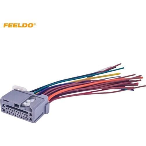 FEELDO Car Audio Stereo Wiring Harness For HONDA Accord/Crosstour/Civic/CRV/Fit/OdysseyPluging Into OEM Factory Radio CD #2534