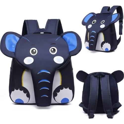 Fashion Children School Backpack Cute 3D Elephant Design Light Toddler Kids School Bags Boys Girls Schoolbag plecak szkolny