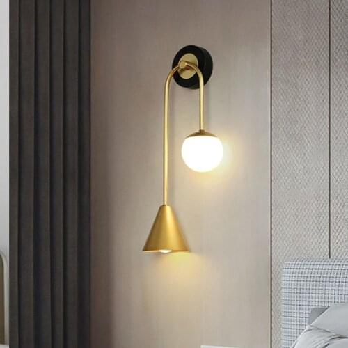 Modern Nordic LED Wall Lamps Bedroom Bedside Dining Living Room Corridor Indoor Decorative Luminaire Vertigo Lighting Ball Light
