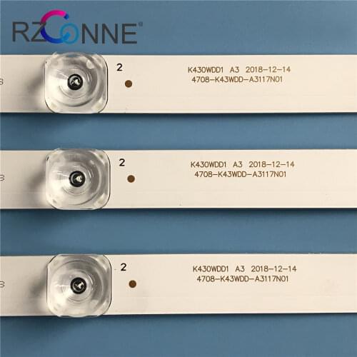 LED Backlight strip 8 leds For Philips 43‘’ TV K430WDD1 A3 4708-K43WDD-A3117N01 43LFA69K