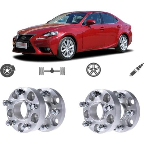 Teeze 4pcs 5X114.3 60.1CB 25mm Thick Hubcenteric Wheel Spacer Adapters For Lexus IS/RX/SC/GS/ES